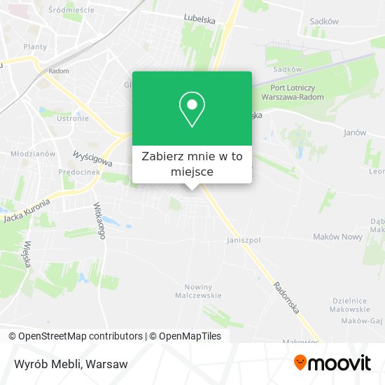 Mapa Wyrób Mebli