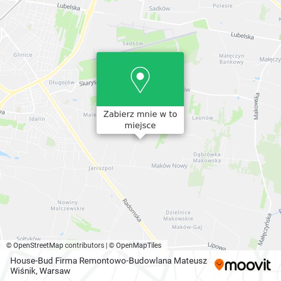 Mapa House-Bud Firma Remontowo-Budowlana Mateusz Wiśnik