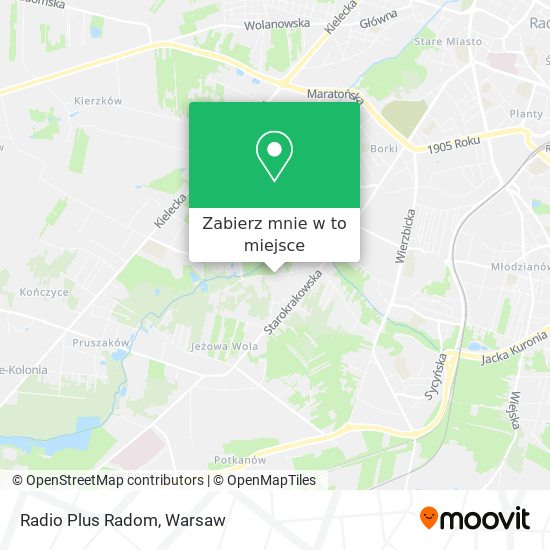 Mapa Radio Plus Radom