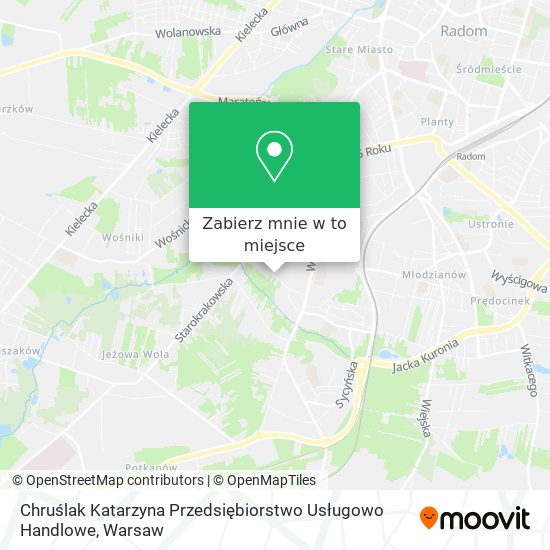 Mapa Chruślak Katarzyna Przedsiębiorstwo Usługowo Handlowe