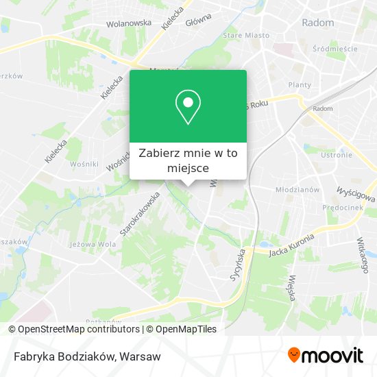 Mapa Fabryka Bodziaków