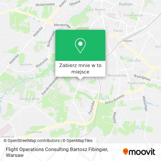 Mapa Flight Operations Consulting Bartosz Fibingier