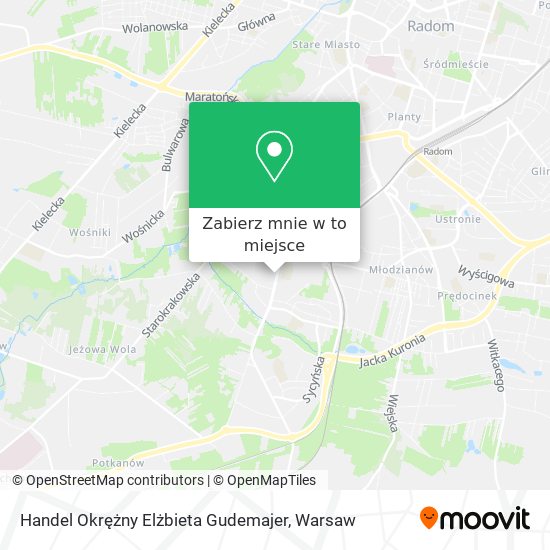 Mapa Handel Okrężny Elżbieta Gudemajer