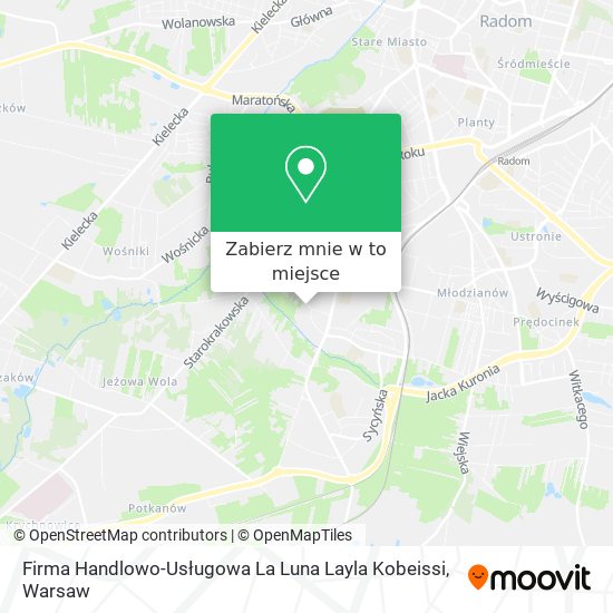 Mapa Firma Handlowo-Usługowa La Luna Layla Kobeissi