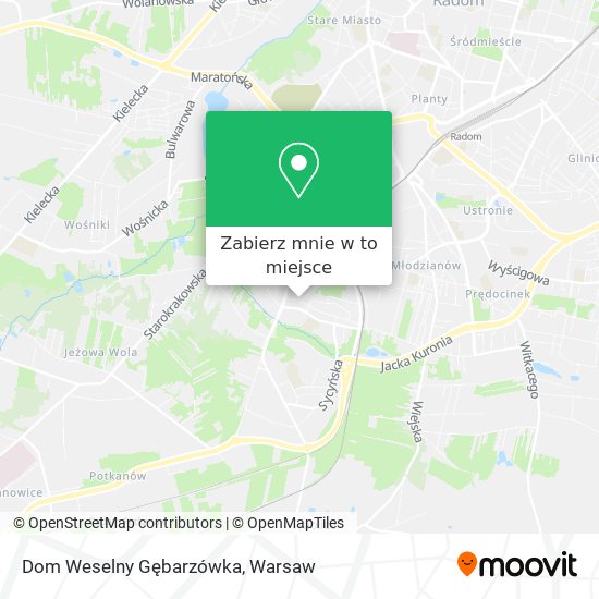 Mapa Dom Weselny Gębarzówka