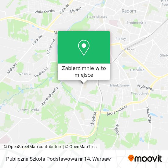 Mapa Publiczna Szkoła Podstawowa nr 14