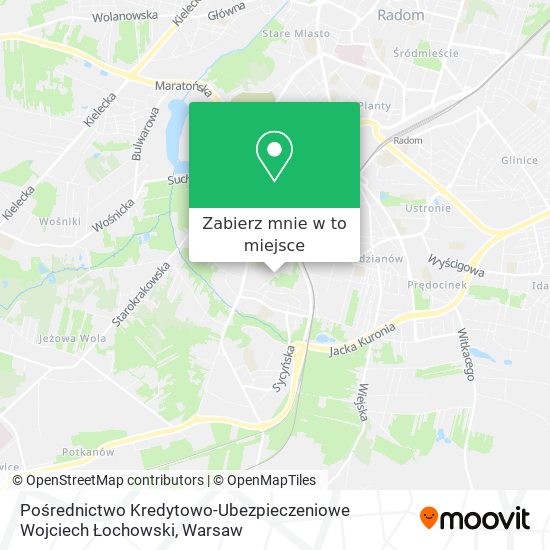 Mapa Pośrednictwo Kredytowo-Ubezpieczeniowe Wojciech Łochowski