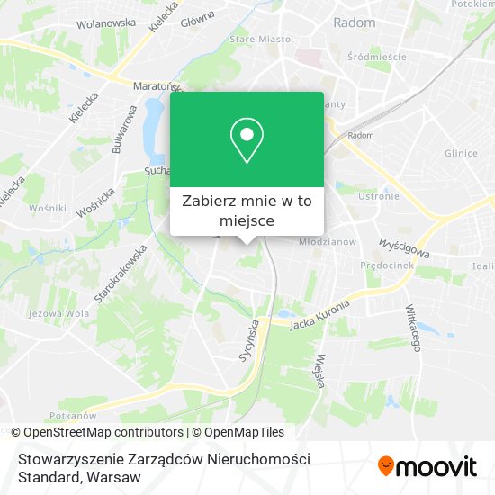 Mapa Stowarzyszenie Zarządców Nieruchomości Standard