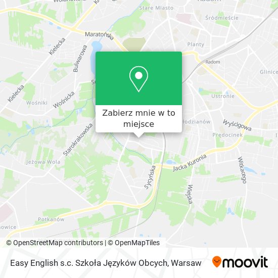 Mapa Easy English s.c. Szkoła Języków Obcych