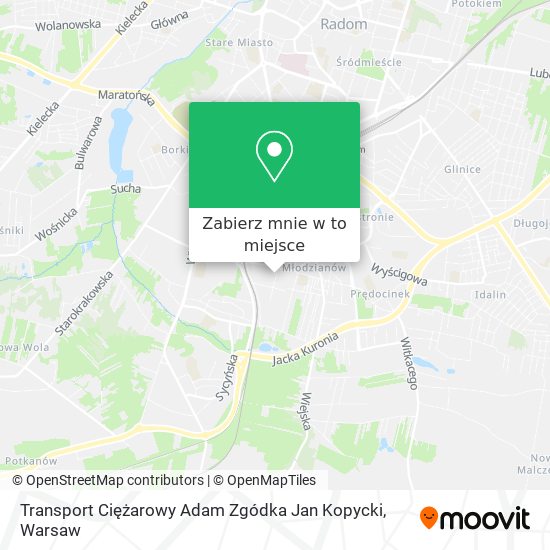 Mapa Transport Ciężarowy Adam Zgódka Jan Kopycki