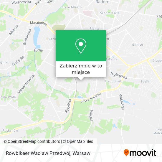 Mapa Rowbikeer Wacław Przedwój