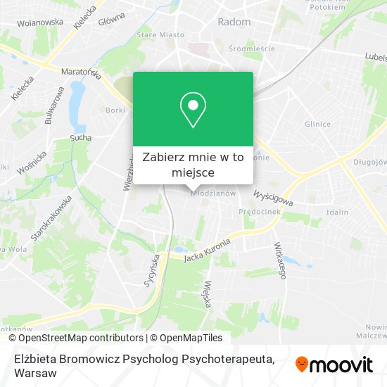 Mapa Elżbieta Bromowicz Psycholog Psychoterapeuta