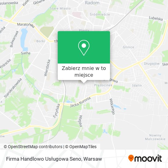 Mapa Firma Handlowo Usługowa Seno