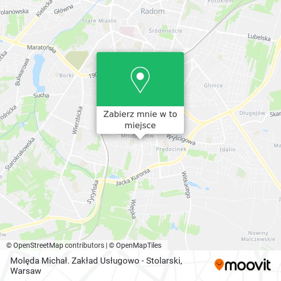 Mapa Molęda Michał. Zakład Usługowo - Stolarski