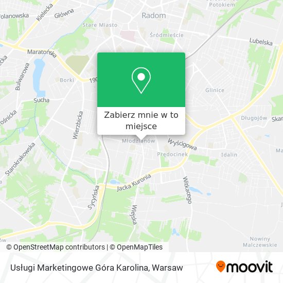 Mapa Usługi Marketingowe Góra Karolina