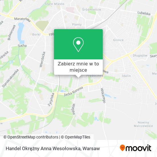 Mapa Handel Okrężny Anna Wesołowska