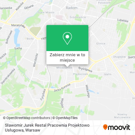 Mapa Sławomir Jurek Restal Pracownia Projektowo Usługowa