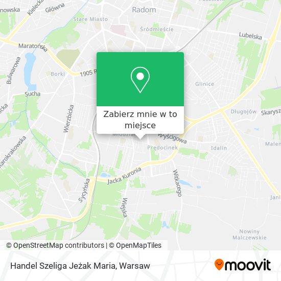 Mapa Handel Szeliga Jeżak Maria