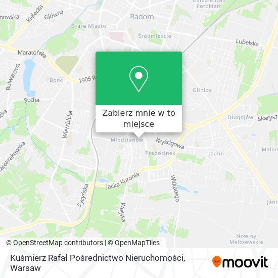 Mapa Kuśmierz Rafał Pośrednictwo Nieruchomości