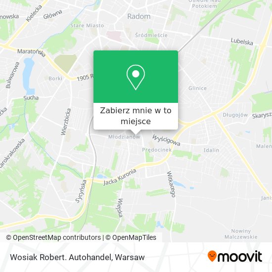 Mapa Wosiak Robert. Autohandel