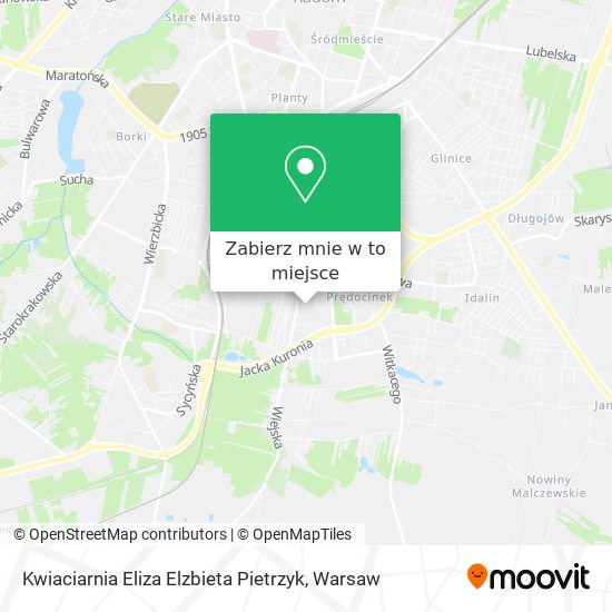 Mapa Kwiaciarnia Eliza Elzbieta Pietrzyk