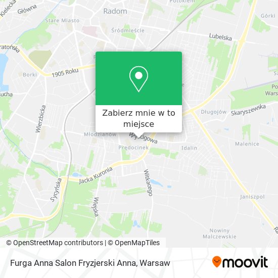 Mapa Furga Anna Salon Fryzjerski Anna