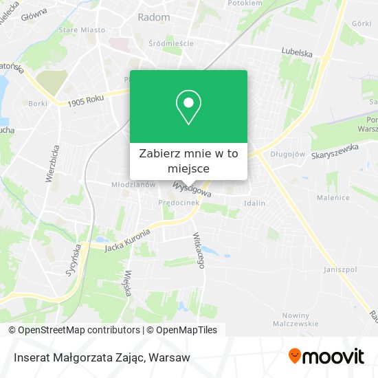 Mapa Inserat Małgorzata Zając