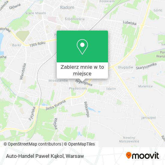 Mapa Auto-Handel Paweł Kąkol