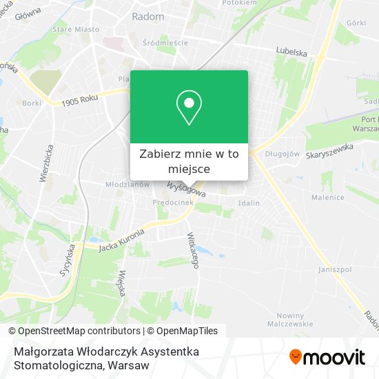 Mapa Małgorzata Włodarczyk Asystentka Stomatologiczna