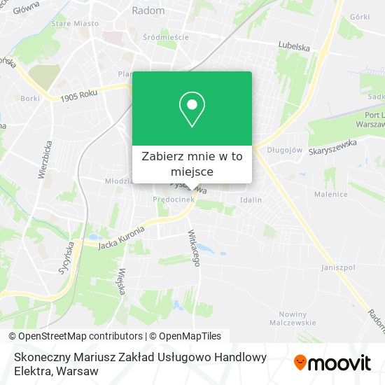 Mapa Skoneczny Mariusz Zakład Usługowo Handlowy Elektra