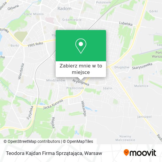 Mapa Teodora Kajdan Firma Sprzątająca