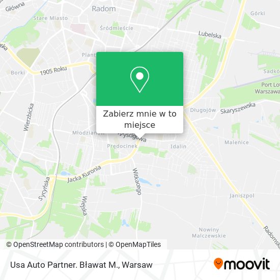 Mapa Usa Auto Partner. Bławat M.