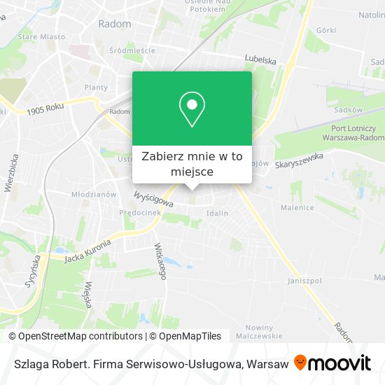 Mapa Szlaga Robert. Firma Serwisowo-Usługowa