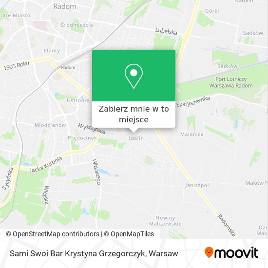 Mapa Sami Swoi Bar Krystyna Grzegorczyk