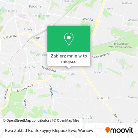 Mapa Ewa Zakład Konfekcyjny Klepacz Ewa