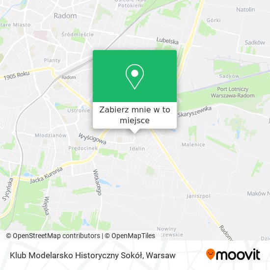 Mapa Klub Modelarsko Historyczny Sokół