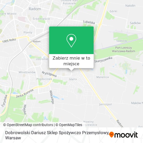 Mapa Dobrowolski Dariusz Sklep Spożywczo Przemysłowy