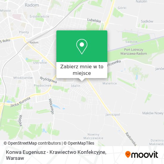 Mapa Konwa Eugeniusz - Krawiectwo Konfekcyjne