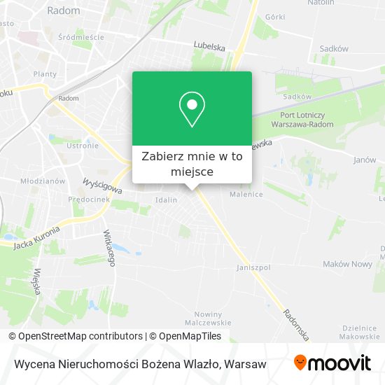 Mapa Wycena Nieruchomości Bożena Wlazło