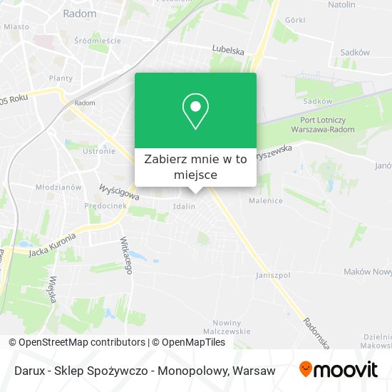 Mapa Darux - Sklep Spożywczo - Monopolowy