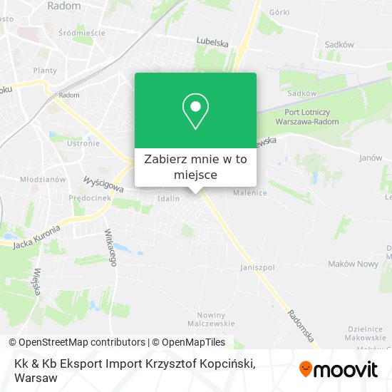 Mapa Kk & Kb Eksport Import Krzysztof Kopciński