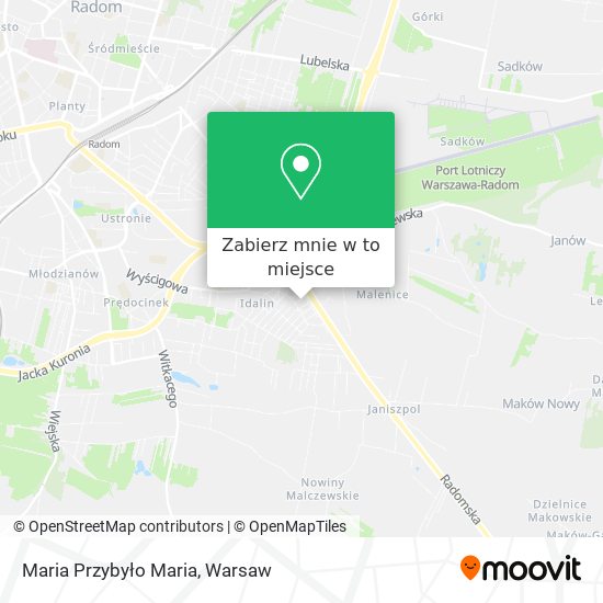 Mapa Maria Przybyło Maria