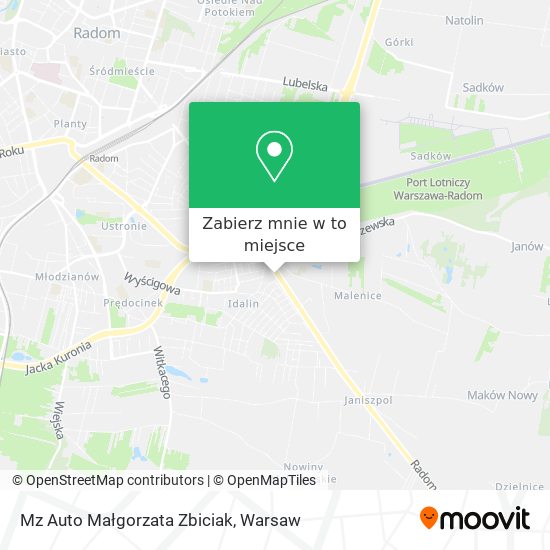 Mapa Mz Auto Małgorzata Zbiciak