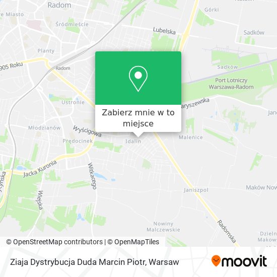 Mapa Ziaja Dystrybucja Duda Marcin Piotr