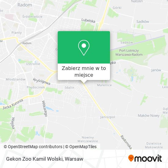 Mapa Gekon Zoo Kamil Wolski