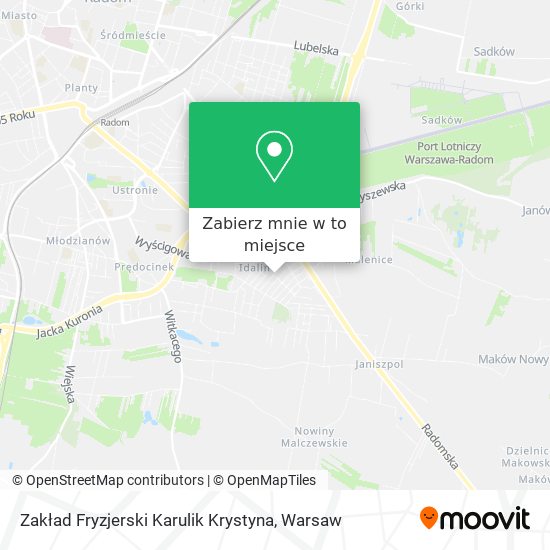 Mapa Zakład Fryzjerski Karulik Krystyna