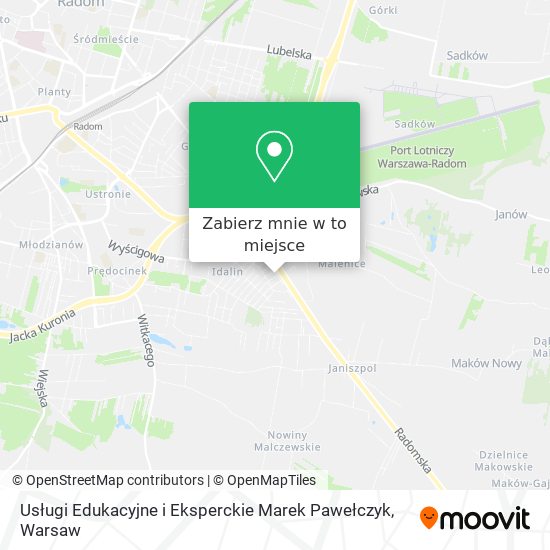 Mapa Usługi Edukacyjne i Eksperckie Marek Pawełczyk