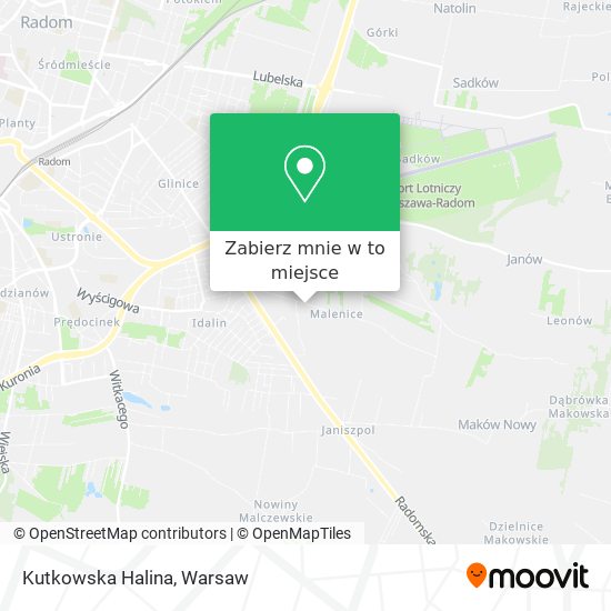 Mapa Kutkowska Halina