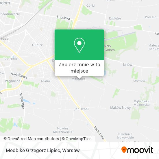 Mapa Medbike Grzegorz Lipiec