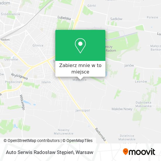 Mapa Auto Serwis Radosław Stępień